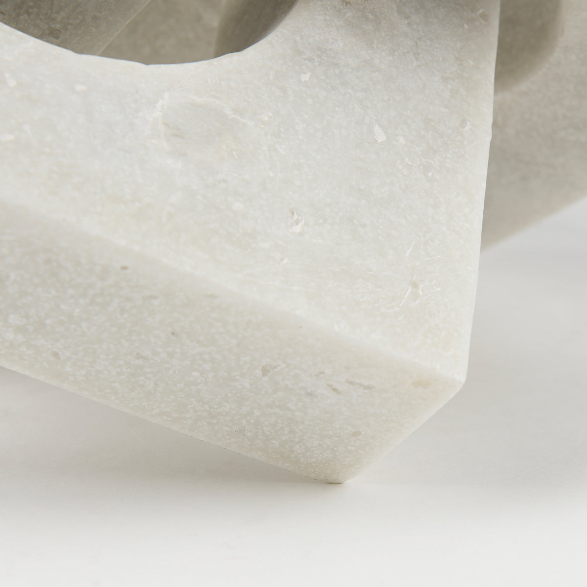 Linx Large Cream Granite Resin Sculpture Decorative Object-Objects-DECOROLALA