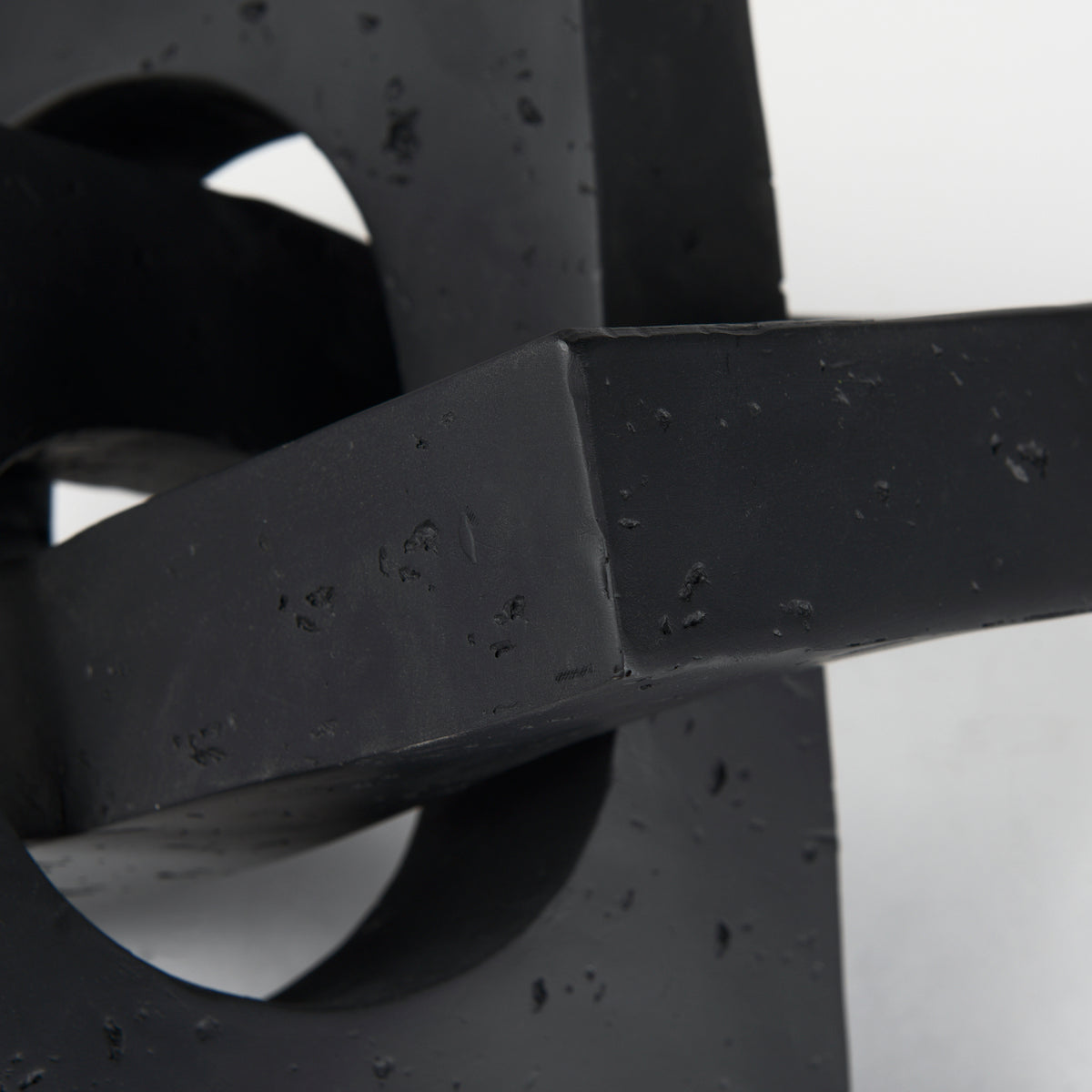 Linx Large Matte Black Resin Sculpture Decorative Object-Objects-DECOROLALA
