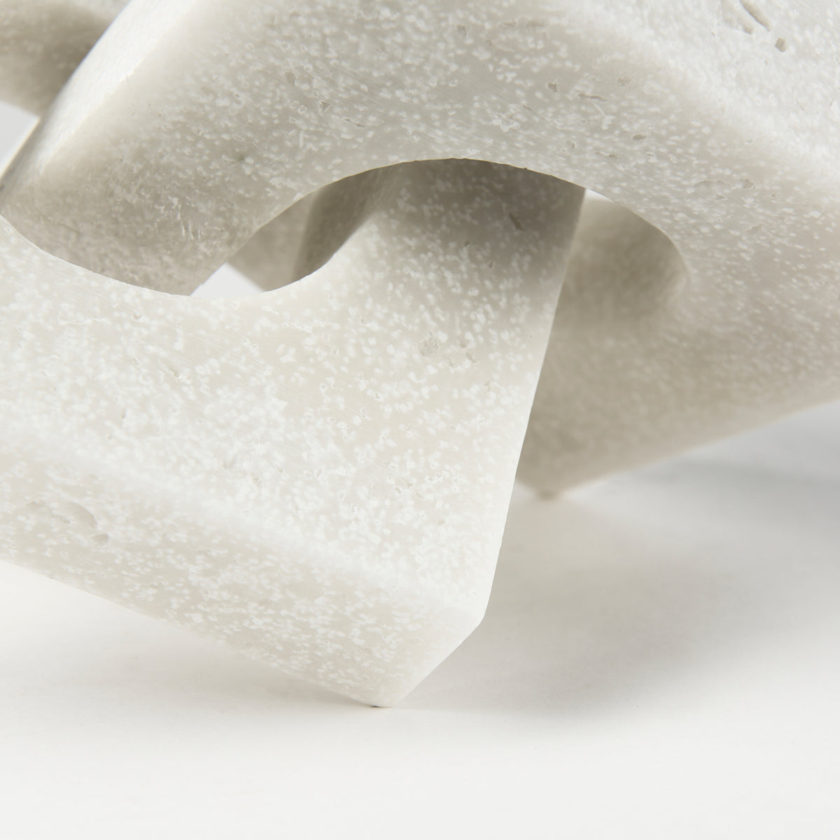Linx Small Cream Granite Resin Sculptural Decorative Object-Objects-DECOROLALA