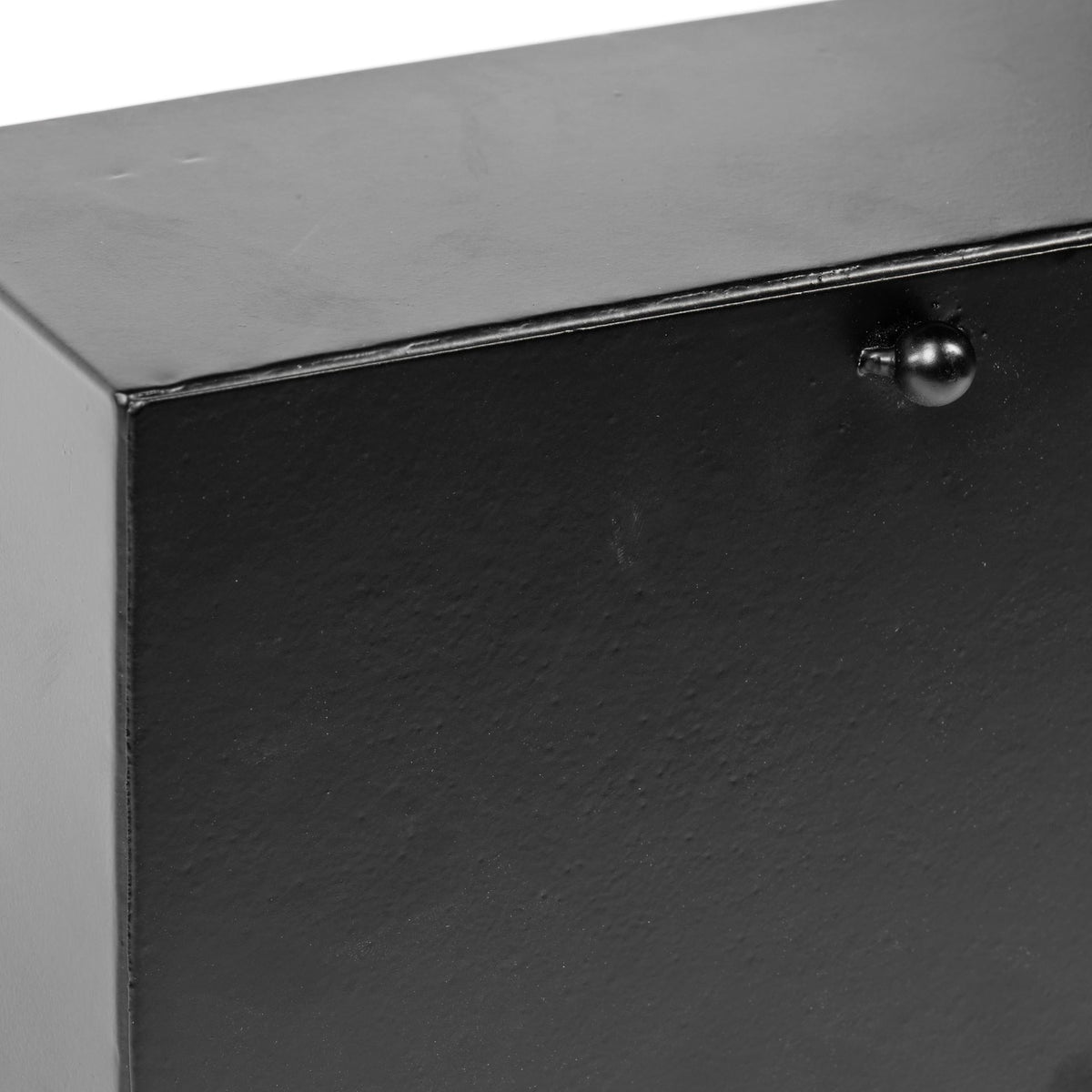 Lita Black Metal Rectangular Table Clock-Table Clocks-DECOROLALA