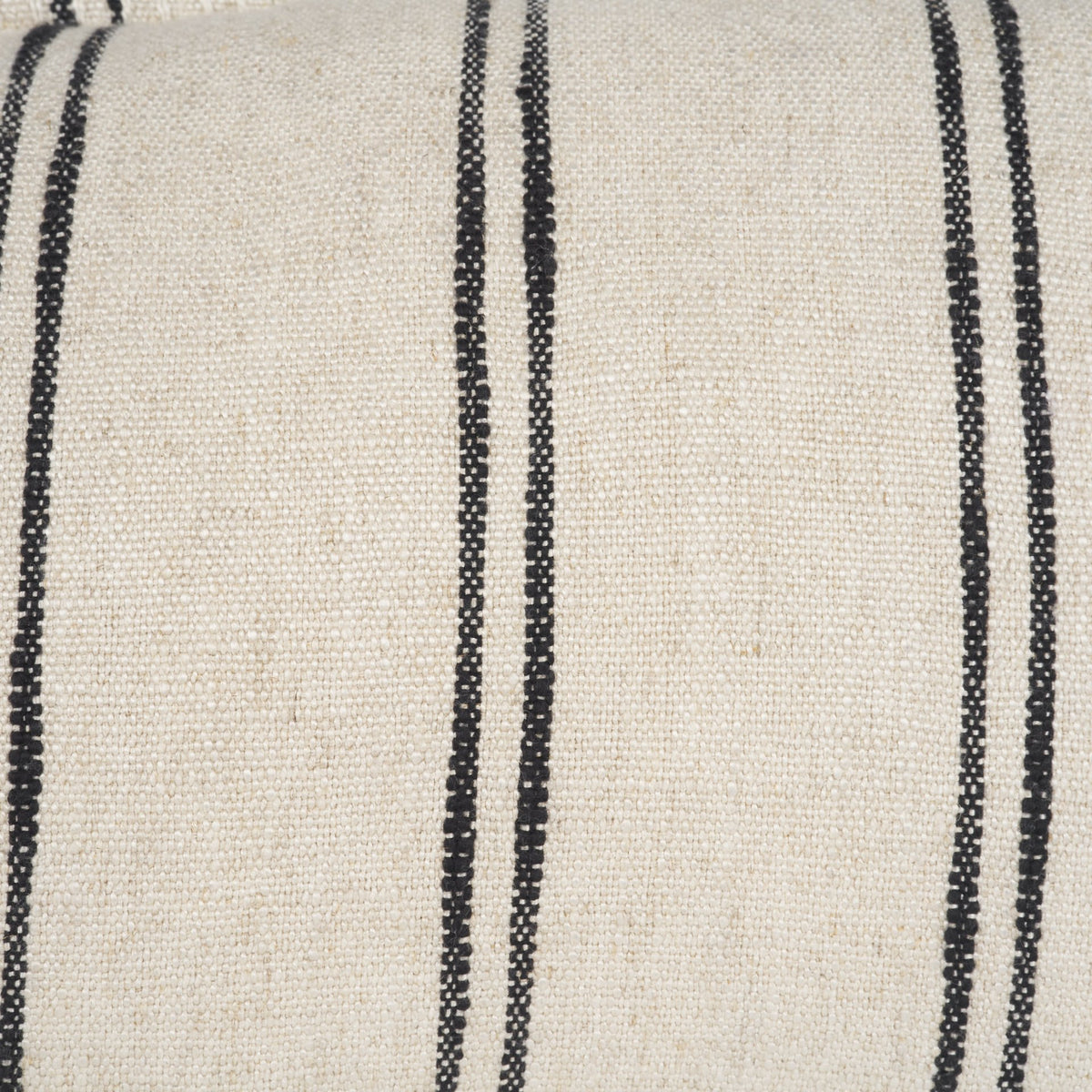 Liv Cream and Black Striped Pillow Cover (Min Order Qty 2)-Decorative Pillows-DECOROLALA
