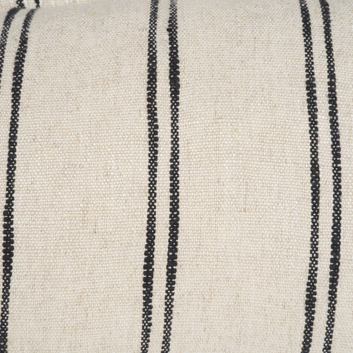 Liv 13x21 Cream w/ Black Stripes Pillow Cover w/Non-Allergen Filler-Decorative Pillows-DECOROLALA