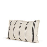Liv 13x21 Cream w/ Black Stripes Pillow Cover w/Non-Allergen Filler-Decorative Pillows-DECOROLALA