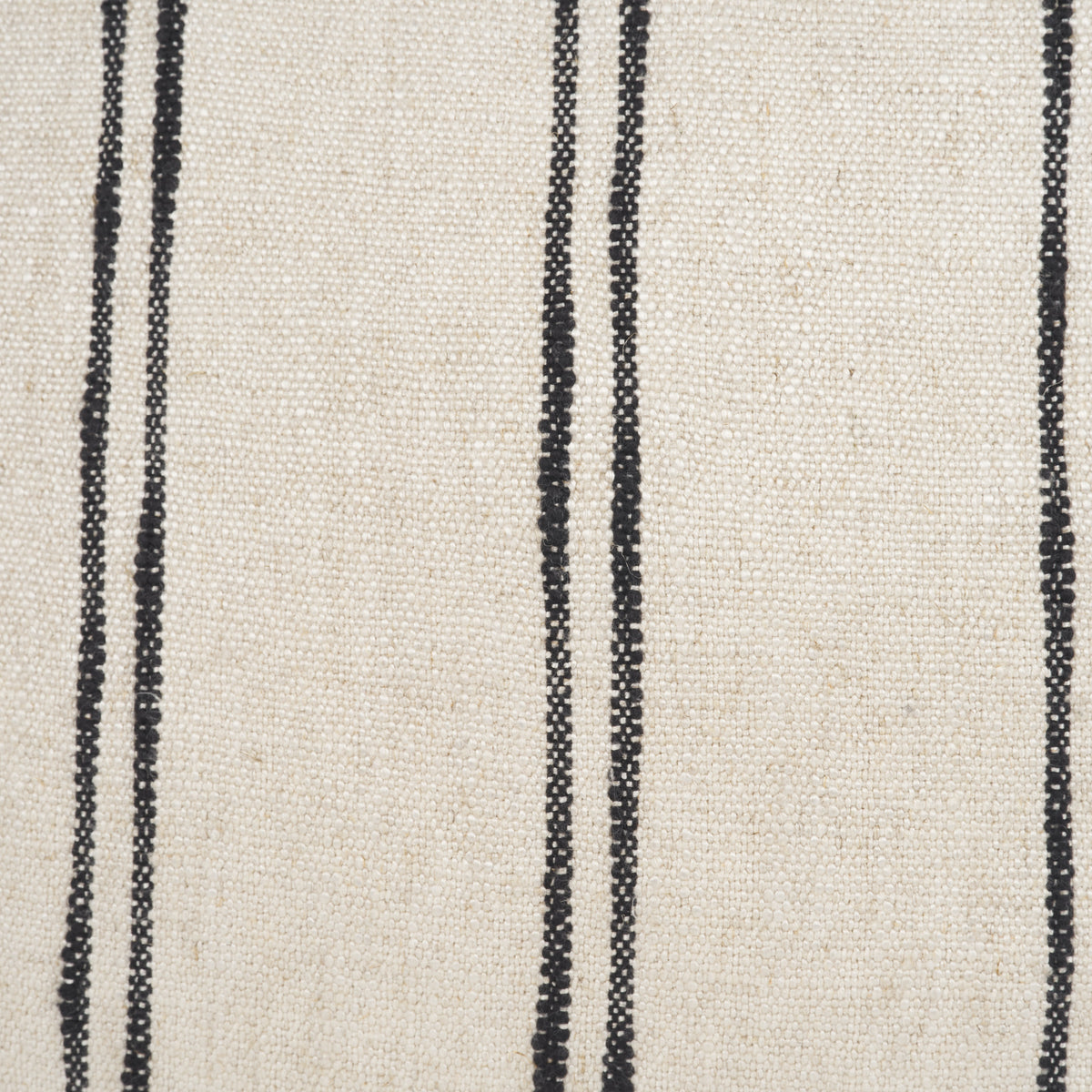 Liv Cream with Black Stripes Pillow (min order qty 2)-Decorative Pillows-DECOROLALA