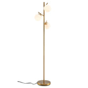 Living Room Set: Floor Lamp + Accent Chair + 3-Seat Sofa-Living Room Furniture Sets-DECOROLALA