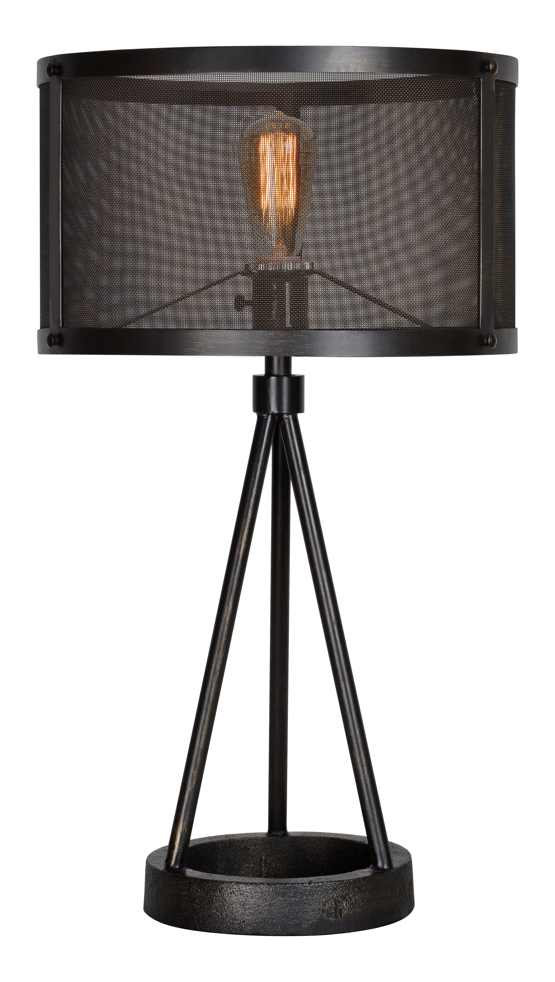 Livingstone 16" Length Table Lamp, Black-Table Lamp-DECOROLALA