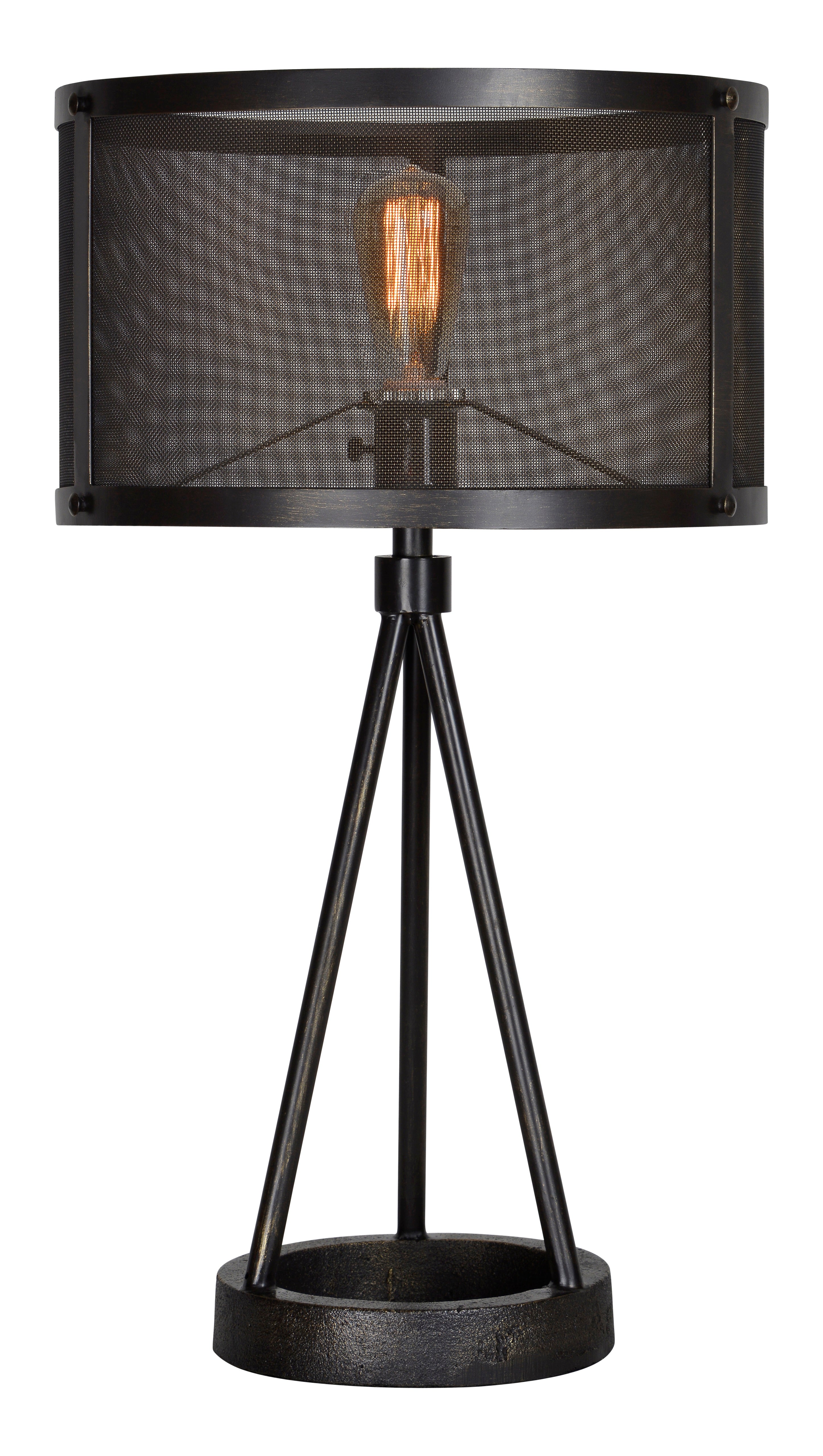 Livingstone 16" Length Table Lamp, Black-Table Lamp-DECOROLALA