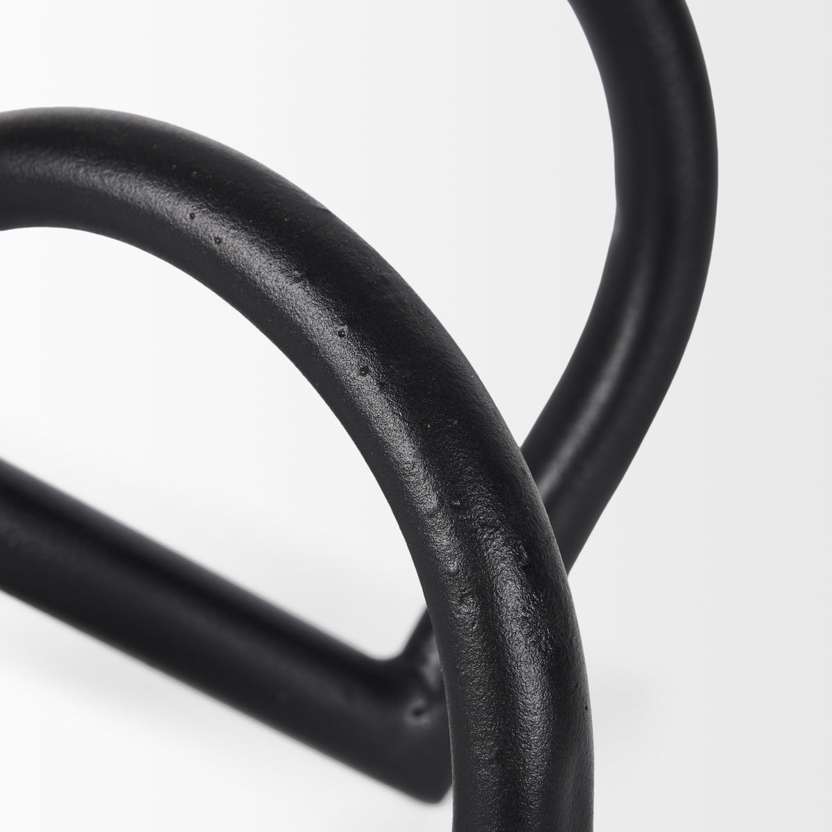 Locke Large Matte Black Iron Metal Decorative Object-Objects-DECOROLALA