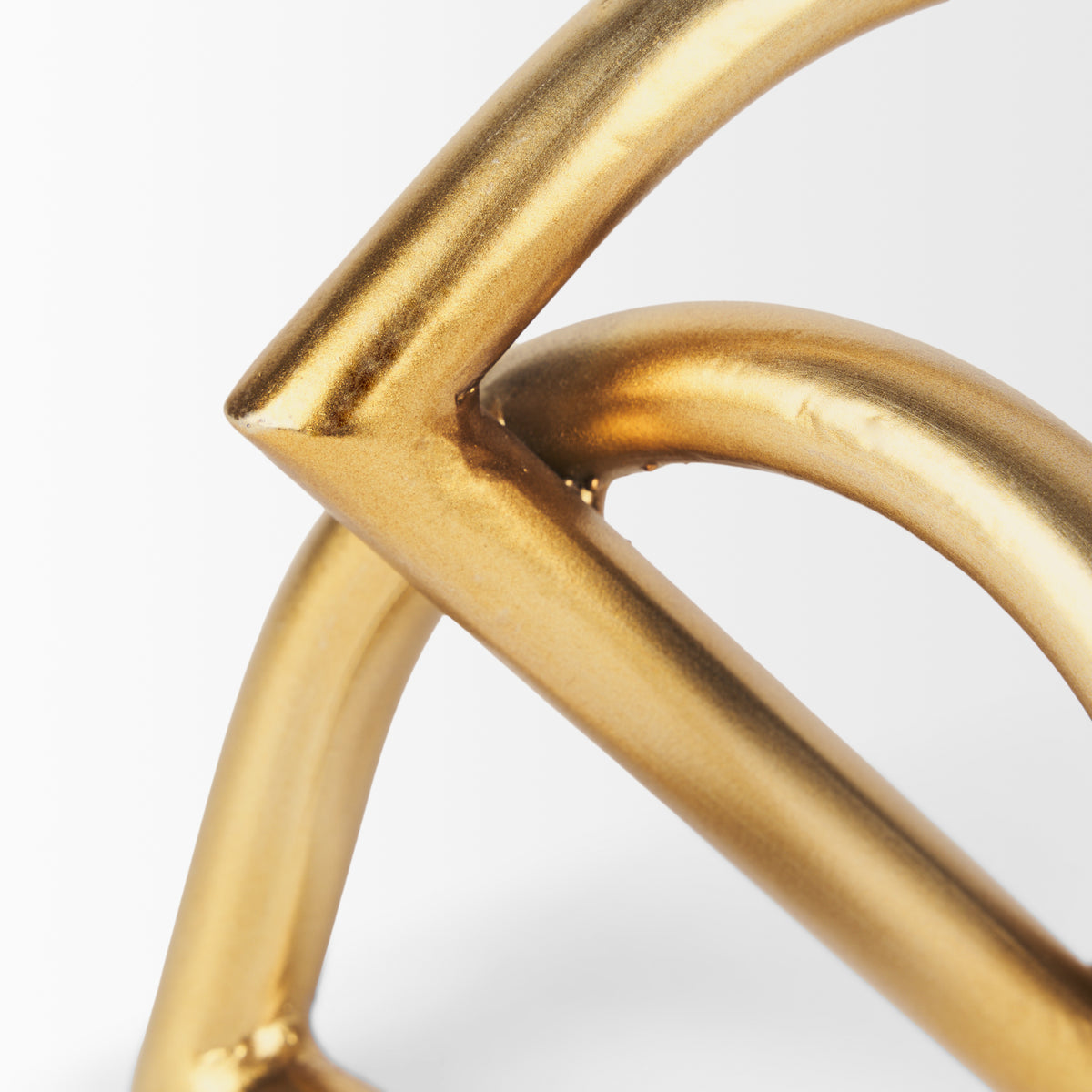 Locke Small Matte Gold Iron Metal Decorative Object-Objects-DECOROLALA