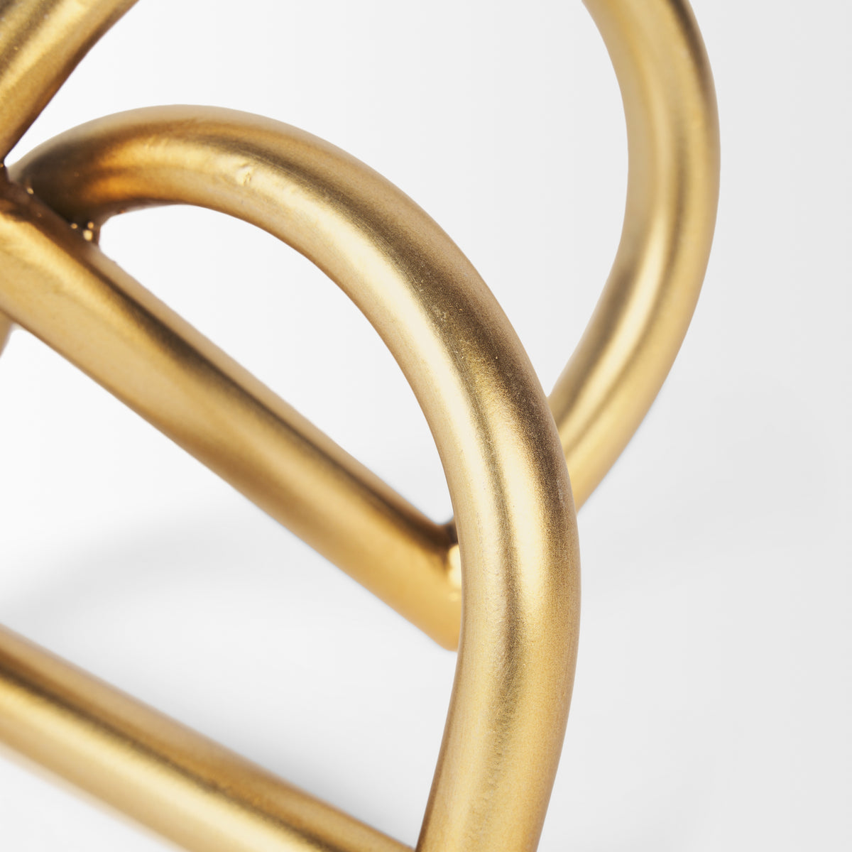 Locke Small Matte Gold Iron Metal Decorative Object-Objects-DECOROLALA