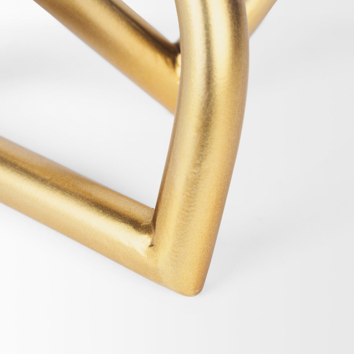 Locke Small Matte Gold Iron Metal Decorative Object-Objects-DECOROLALA