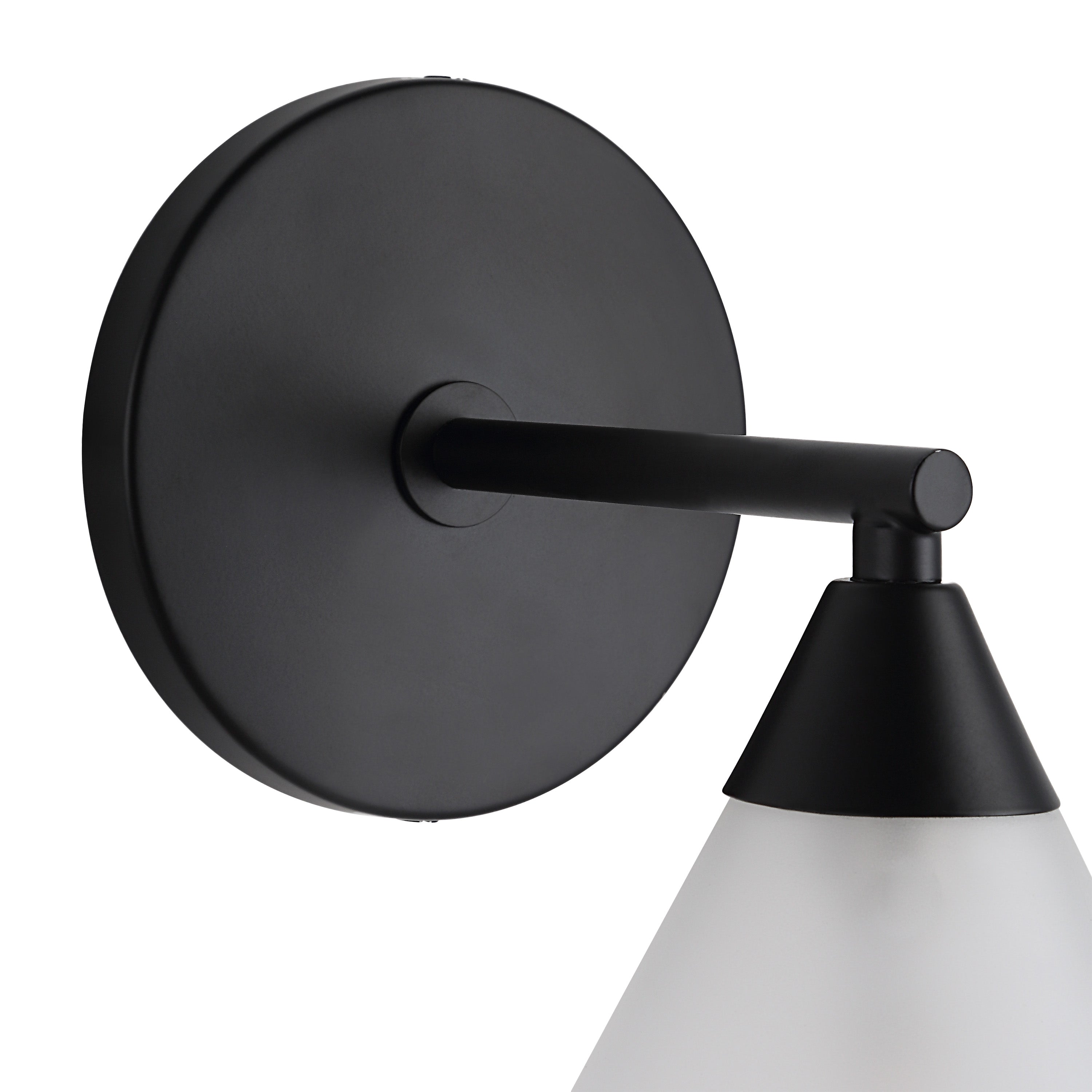 Lola 12" Wall Sconce, Matte Black-Wall Sconce-DECOROLALA