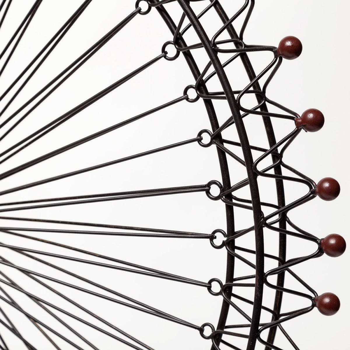 London Eye Replica - Black Metal Decorative Ferris Wheel 3"L x 25"W-Objects-DECOROLALA