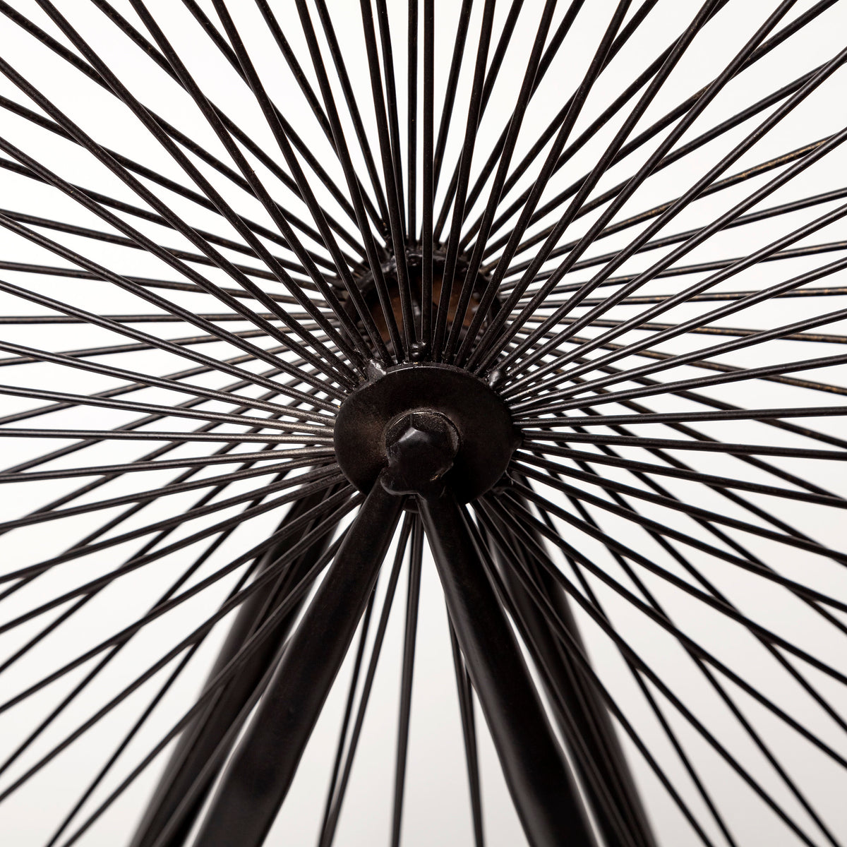London Eye Replica - Black Metal Decorative Ferris Wheel 3"L x 25"W-Objects-DECOROLALA