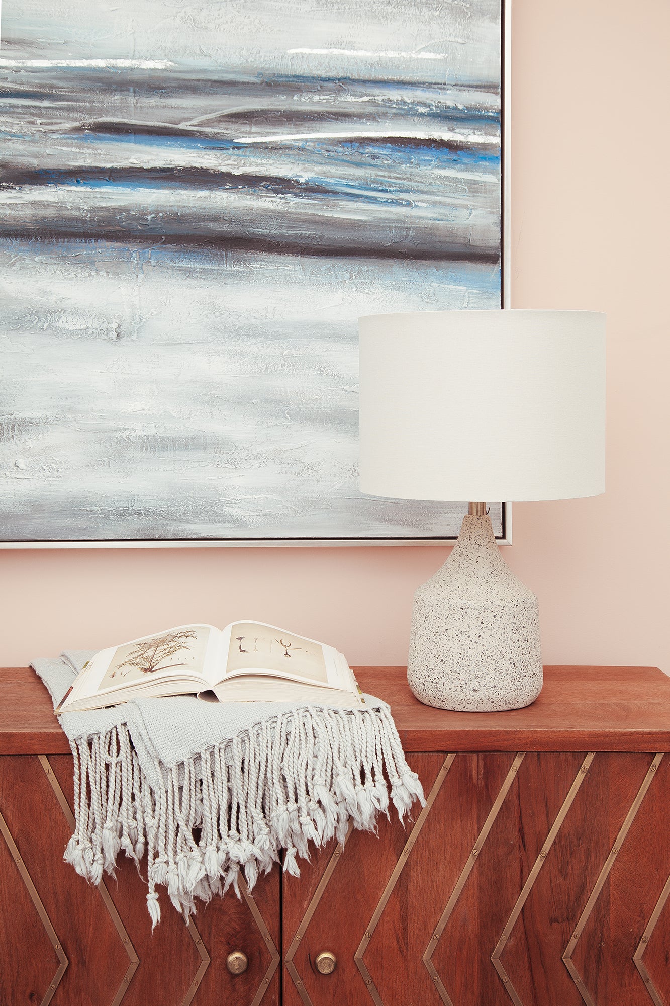 Longmore 22" Length Table Lamp, Beige-Table Lamp-DECOROLALA