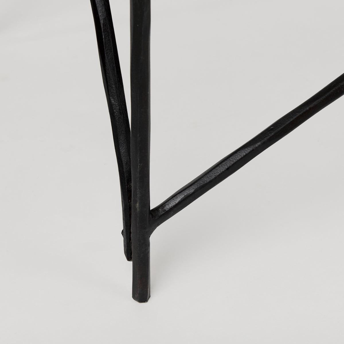 Lorlei Marble Top w/ Gray Iron Base Console Table-Console Tables-DECOROLALA