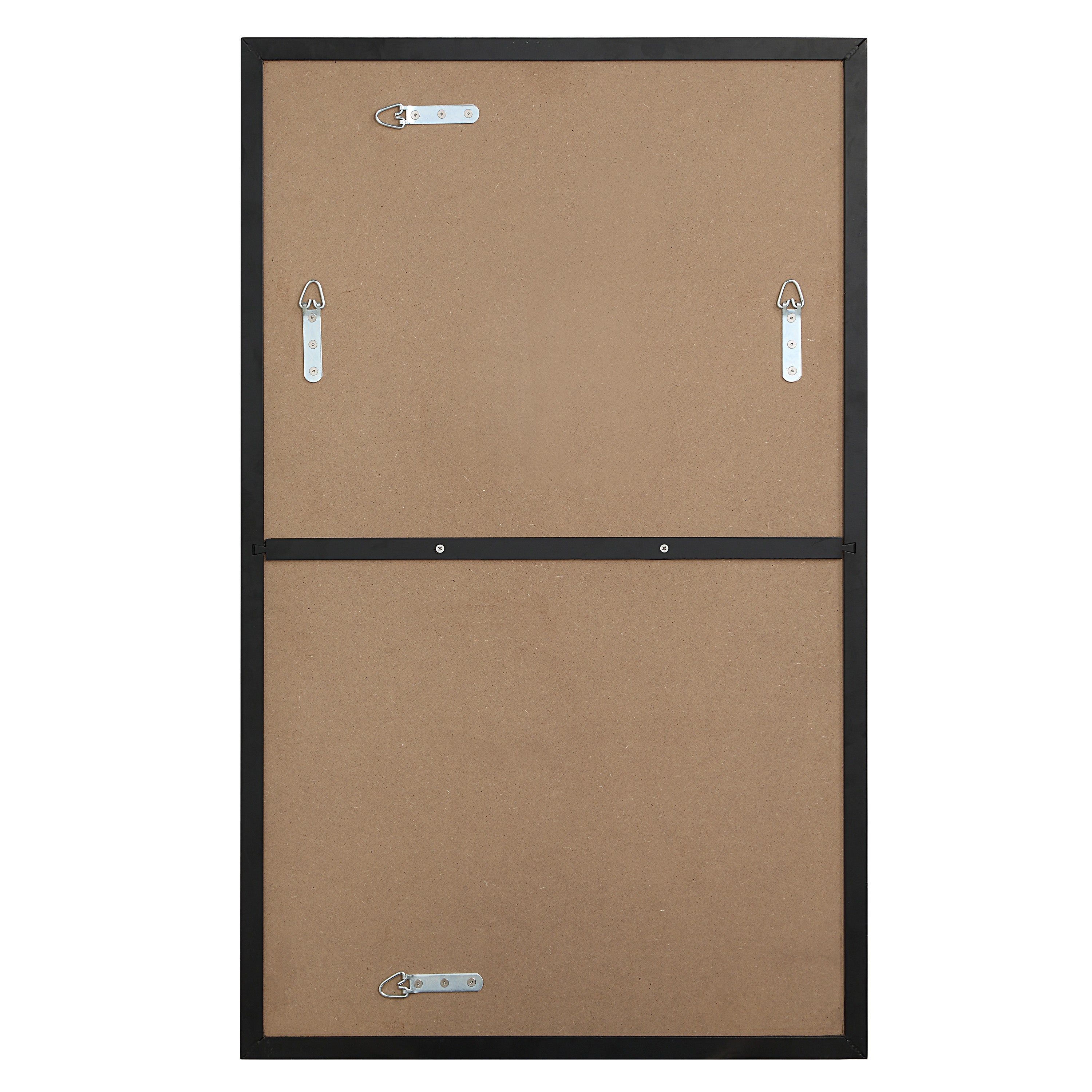 Loutro 36" H x 22" W Wall Mirror, Black-Mirror-DECOROLALA