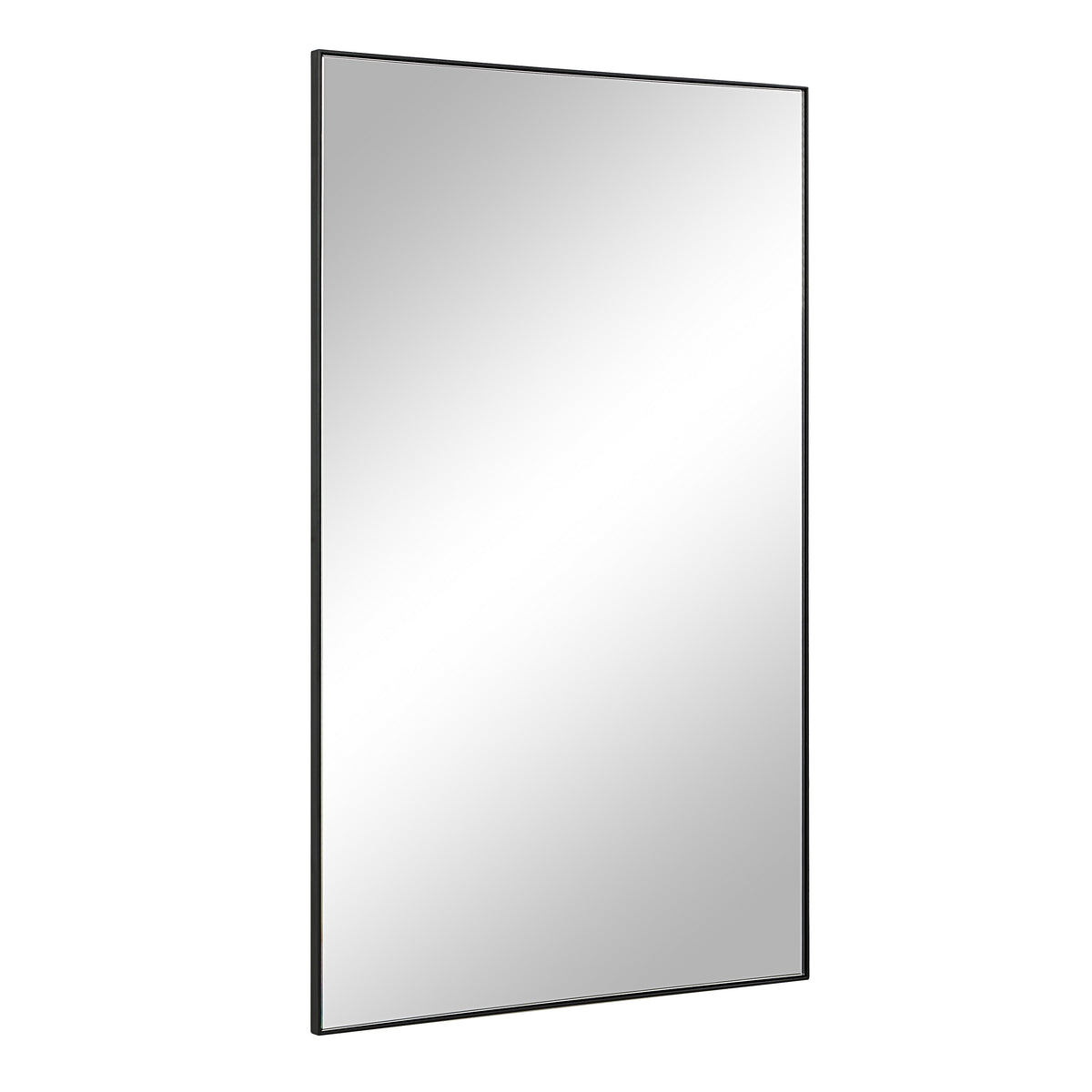 Loutro 36" H x 22" W Wall Mirror, Black-Mirrors-DECOROLALA
