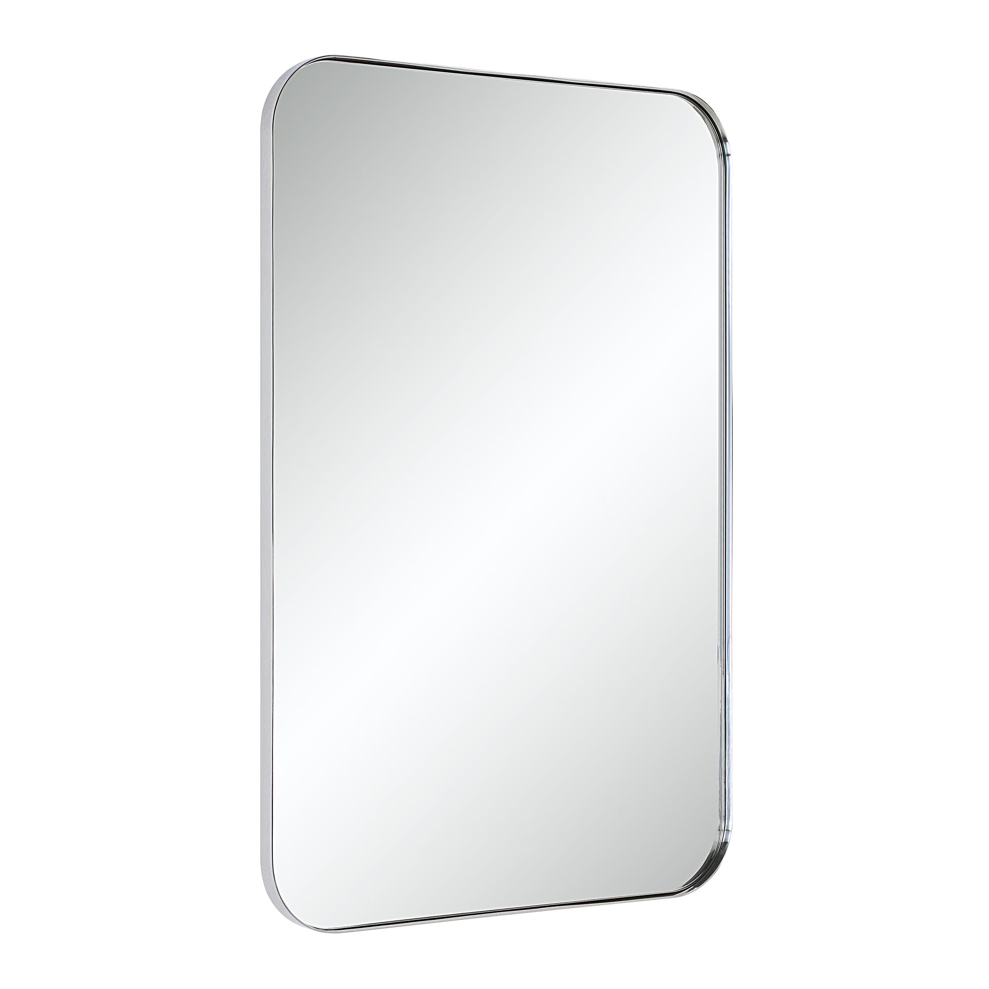 Louvas 36" H x 24" W Wall Mirror, Grey-Mirror-DECOROLALA