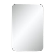 Louvas 36" H x 24" W Wall Mirror, Grey-Mirror-DECOROLALA
