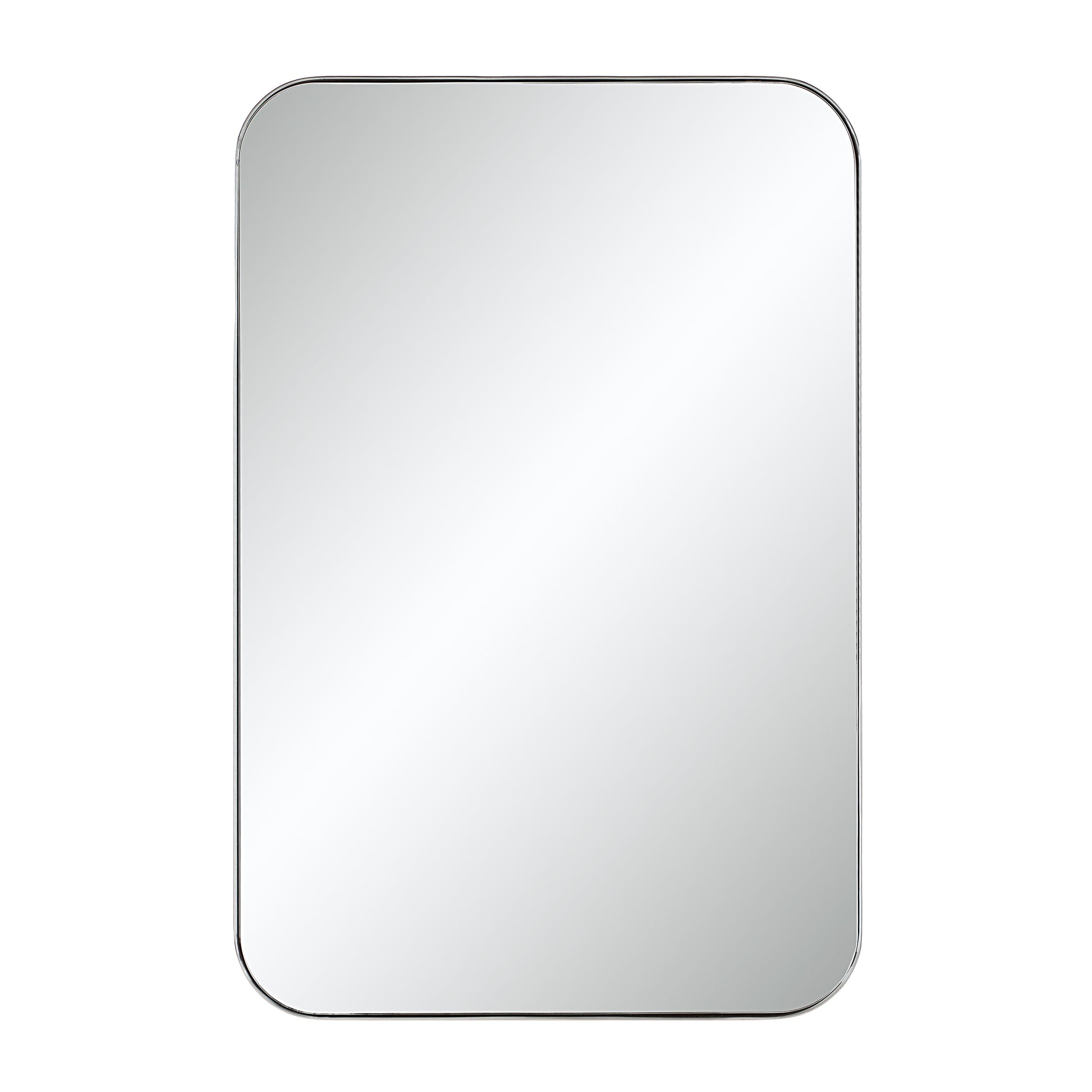 Louvas 36" H x 24" W Wall Mirror, Grey-Mirror-DECOROLALA