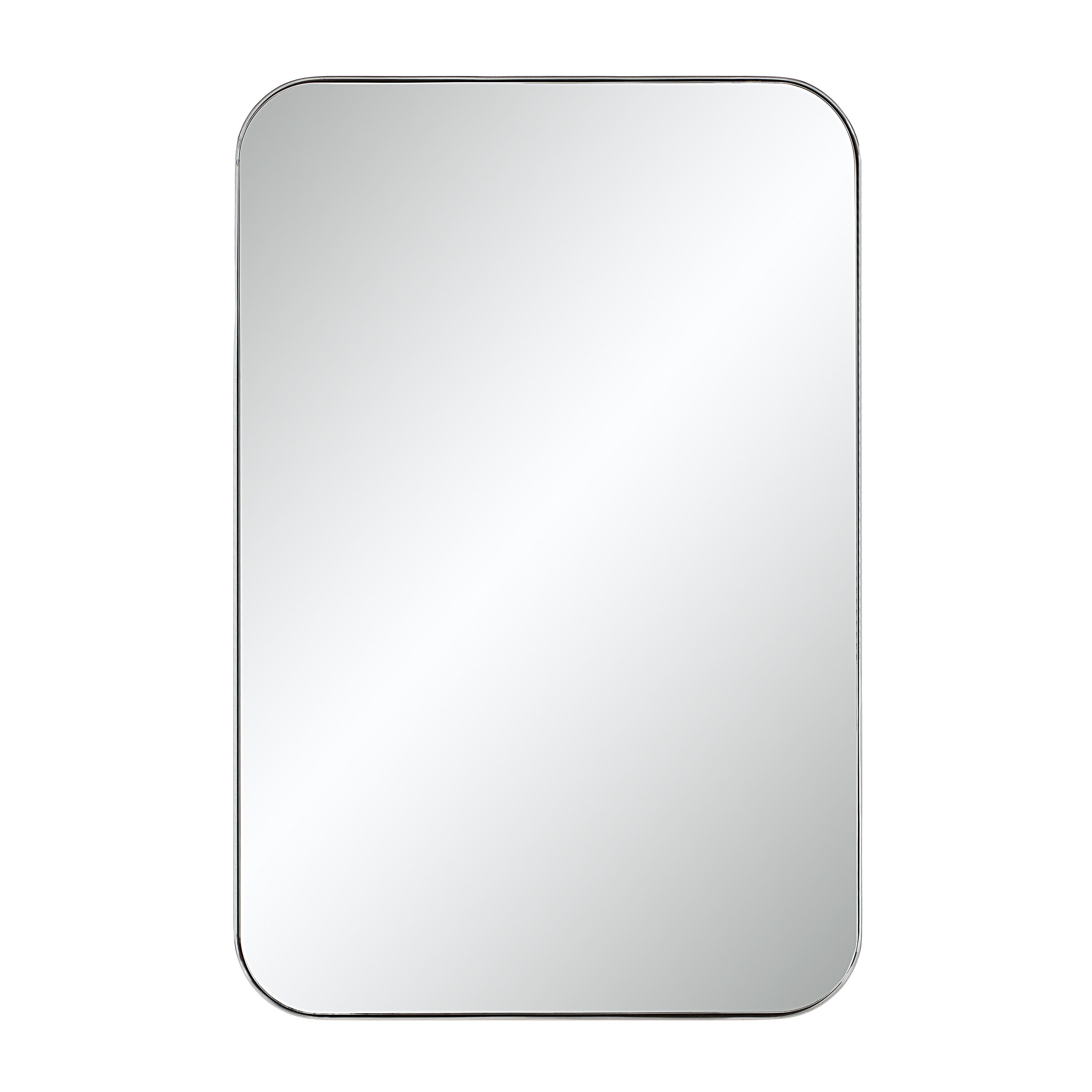Louvas 36" H x 24" W Wall Mirror, Grey-Mirror-DECOROLALA