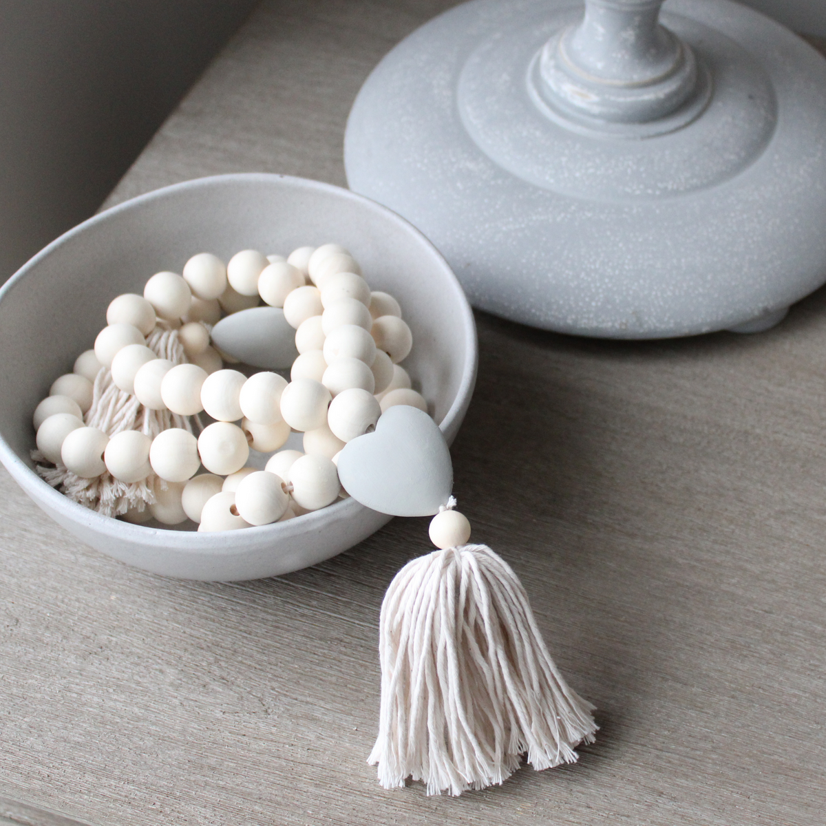Love Beads - Grey-Bathroom Accessories-DECOROLALA