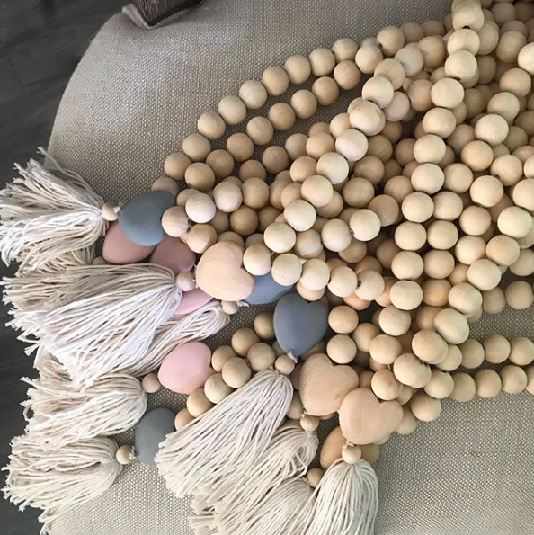 Love Beads - Whitewash-Bathroom Accessories-DECOROLALA