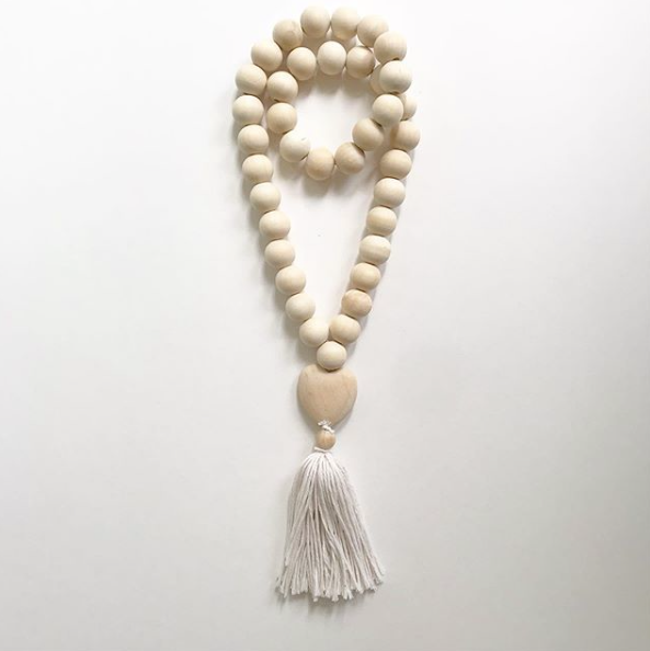 Love Beads - Whitewash-Bathroom Accessories-DECOROLALA