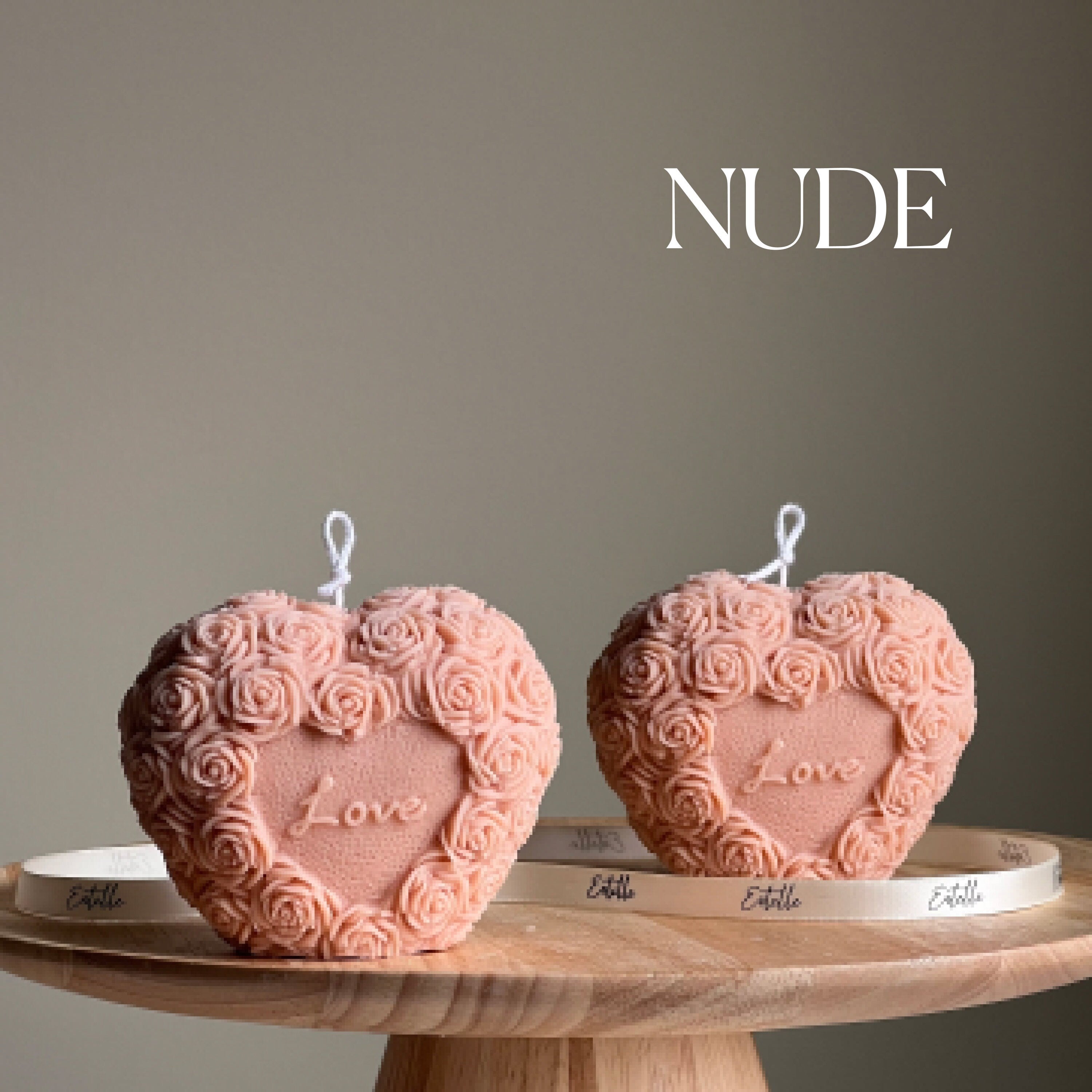 Love Heart Candle-Canvas Print-DECOROLALA