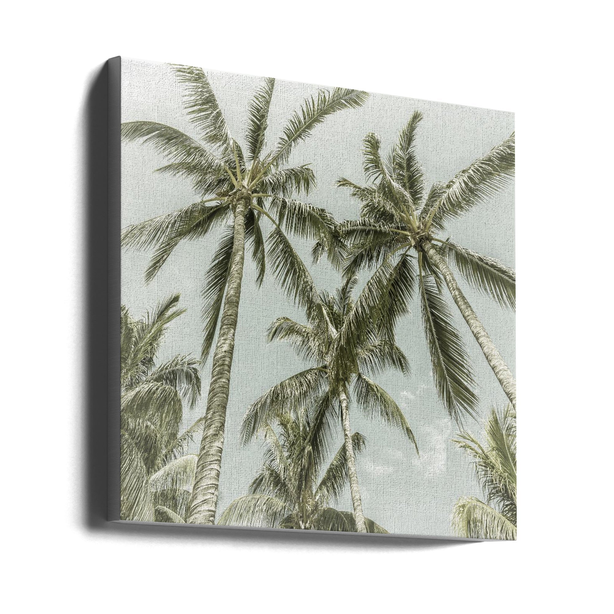 Lovely Vintage Palm Trees-canvas-DECOROLALA