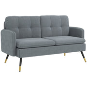 Loveseat Sofa 55" Corduroy - Dark Grey-DECOROLALA