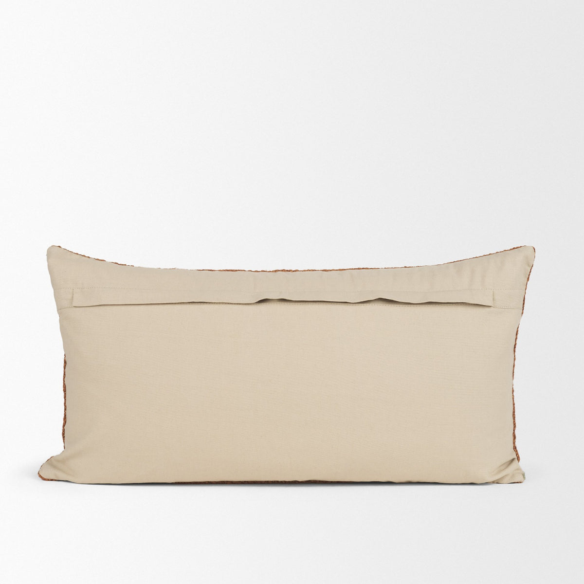 Lowen Lumbar Woven Decorative Pillow - Copper Rust (min order qty 2)-Decorative Pillows-DECOROLALA