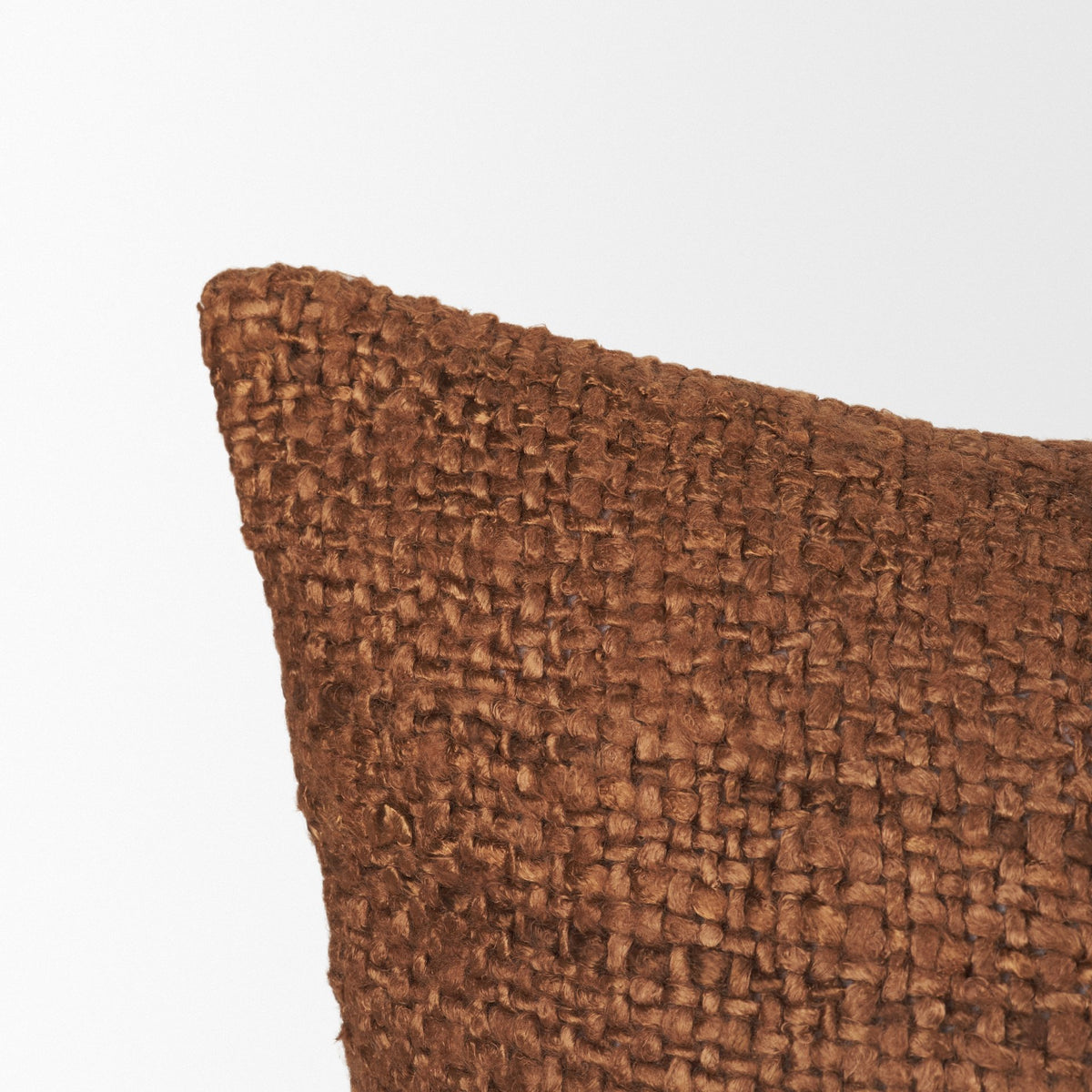 Lowen Lumbar Woven Decorative Pillow - Copper Rust (min order qty 2)-Decorative Pillows-DECOROLALA