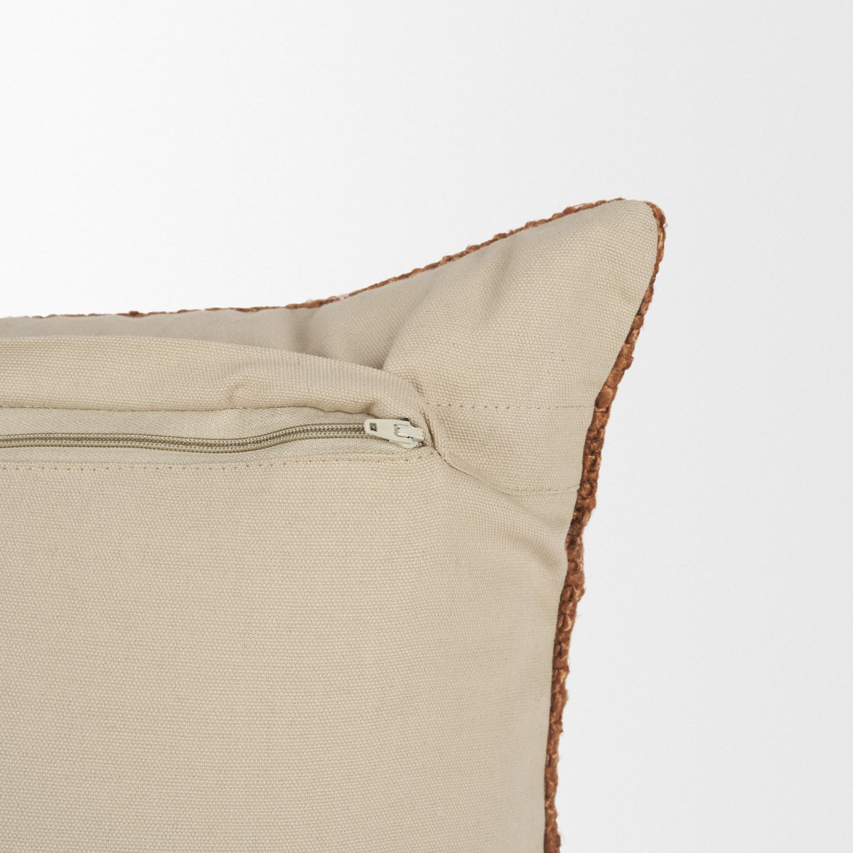 Lowen Lumbar Copper Rust Woven Pillow (min order qty 2)-Decorative Pillows-DECOROLALA
