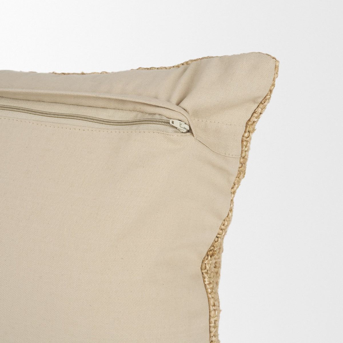 Lowen Lumbar Gold Woven Pillow with Down Filler (min order qty 2)-Decorative Pillows-DECOROLALA