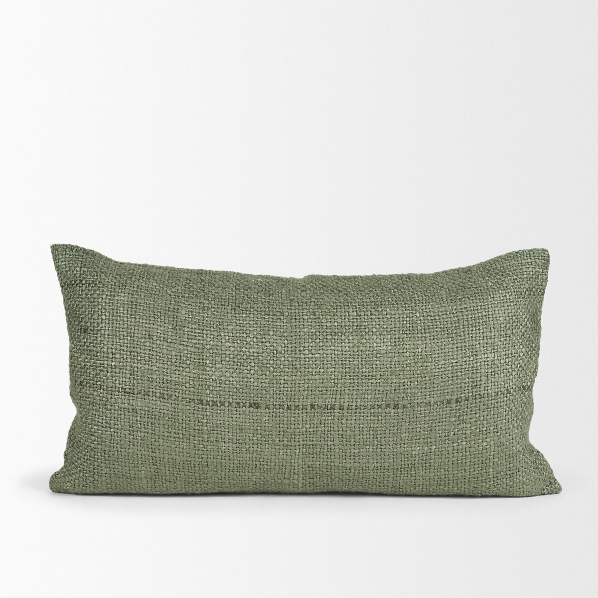 Lowen Woven Decorative Pillow - Silver Sage (min order qty 2)-Decorative Pillows-DECOROLALA
