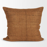 Lowen Square Woven Decorative Pillow - Rust (min order qty 2)-Decorative Pillows-DECOROLALA