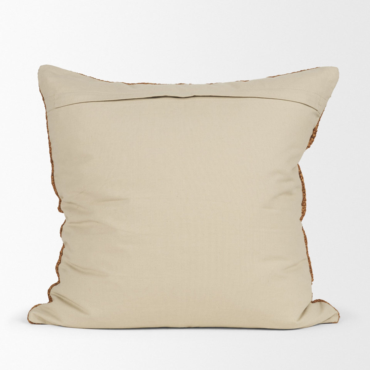 Lowen Square Woven Pillow Cover - Copper Rust (min order qty 2)-Decorative Pillows-DECOROLALA
