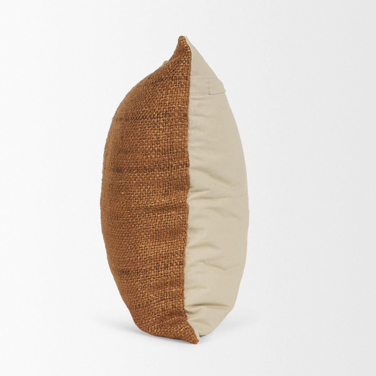 Lowen Square Woven Pillow - Copper Rust (min order qty 2)-Decorative Pillows-DECOROLALA
