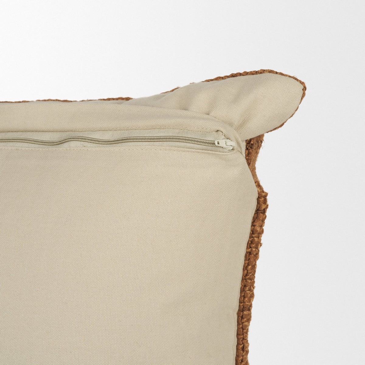 Lowen Square Woven Pillow - Copper Rust (min order qty 2)-Decorative Pillows-DECOROLALA
