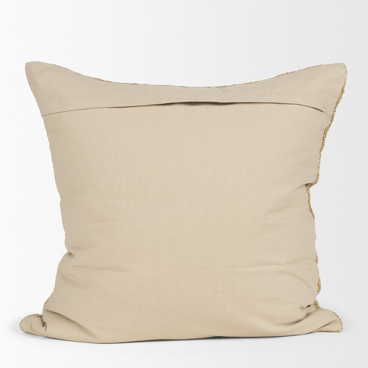 Lowen Square Gold Woven Pillow w/Down Filler (min order qty 2)-Decorative Pillows-DECOROLALA