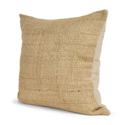 Lowen Square Gold Woven Pillow w/Down Filler (min order qty 2)-Decorative Pillows-DECOROLALA