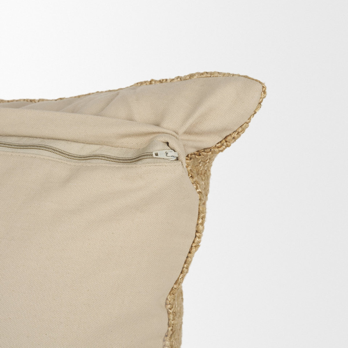 Lowen Square Gold Woven Pillow (min order qty 2)-Decorative Pillows-DECOROLALA