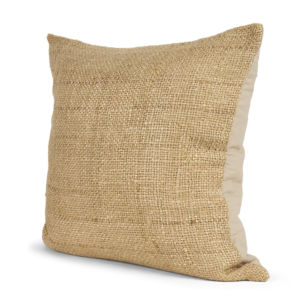 Lowen Square Gold Woven Pillow (min order qty 2)-Decorative Pillows-DECOROLALA