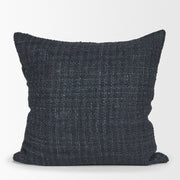 Lowen Square Navy Woven Decorative Pillow (min order qty 2)-Decorative Pillows-DECOROLALA