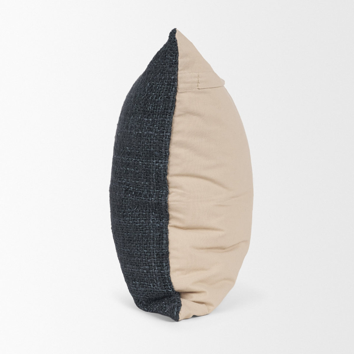Lowen Square Navy Woven Pillow (min order qty 2)-Decorative Pillows-DECOROLALA