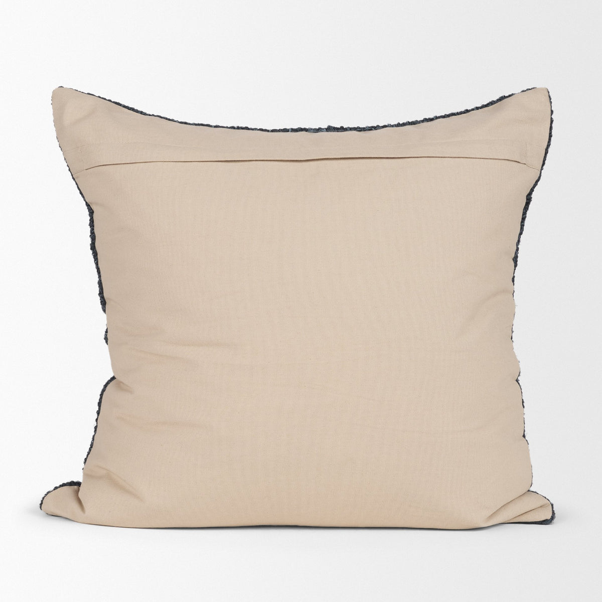 Lowen Square Navy Woven Pillow (min order qty 2)-Decorative Pillows-DECOROLALA