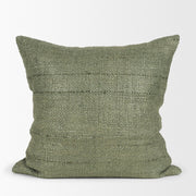 Lowen Square Silver Sage Woven Pillow (min order qty 2)-Decorative Pillows-DECOROLALA