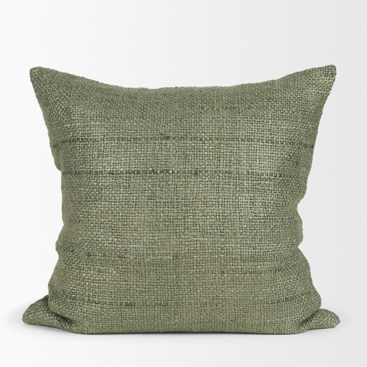 Lowen Square Silver Sage Woven Pillow (min order qty 2)-Decorative Pillows-DECOROLALA